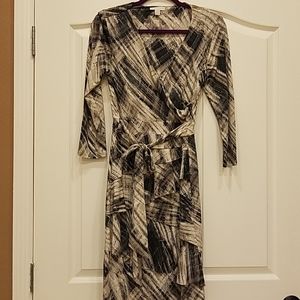 NY&C Mock Wrap Belted Dress - sz S